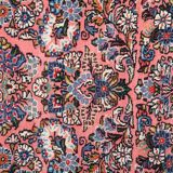 Pink vintage sarouk rug 85x295cm