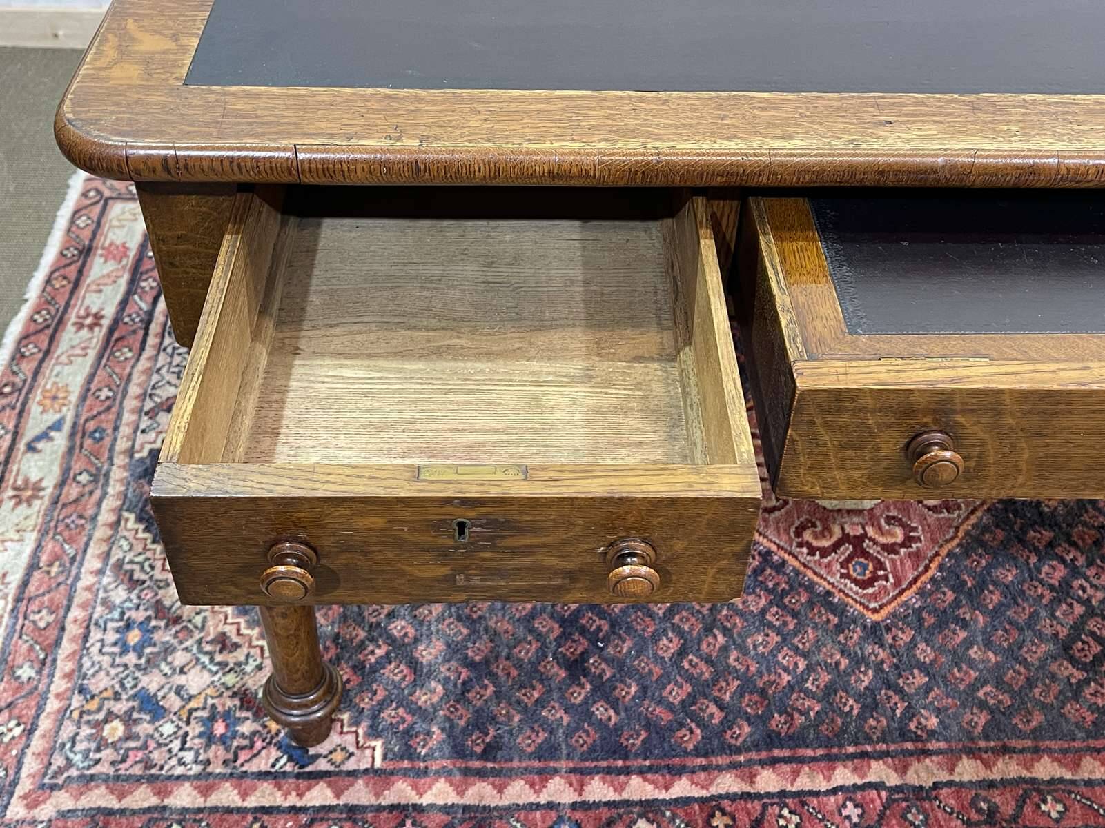 19th-century Victorian desk with writing surface