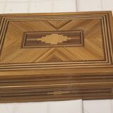 Straw marquetry box
