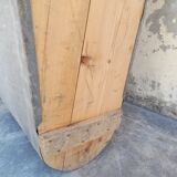 Ancient zinc bathtub 1900 -1m40