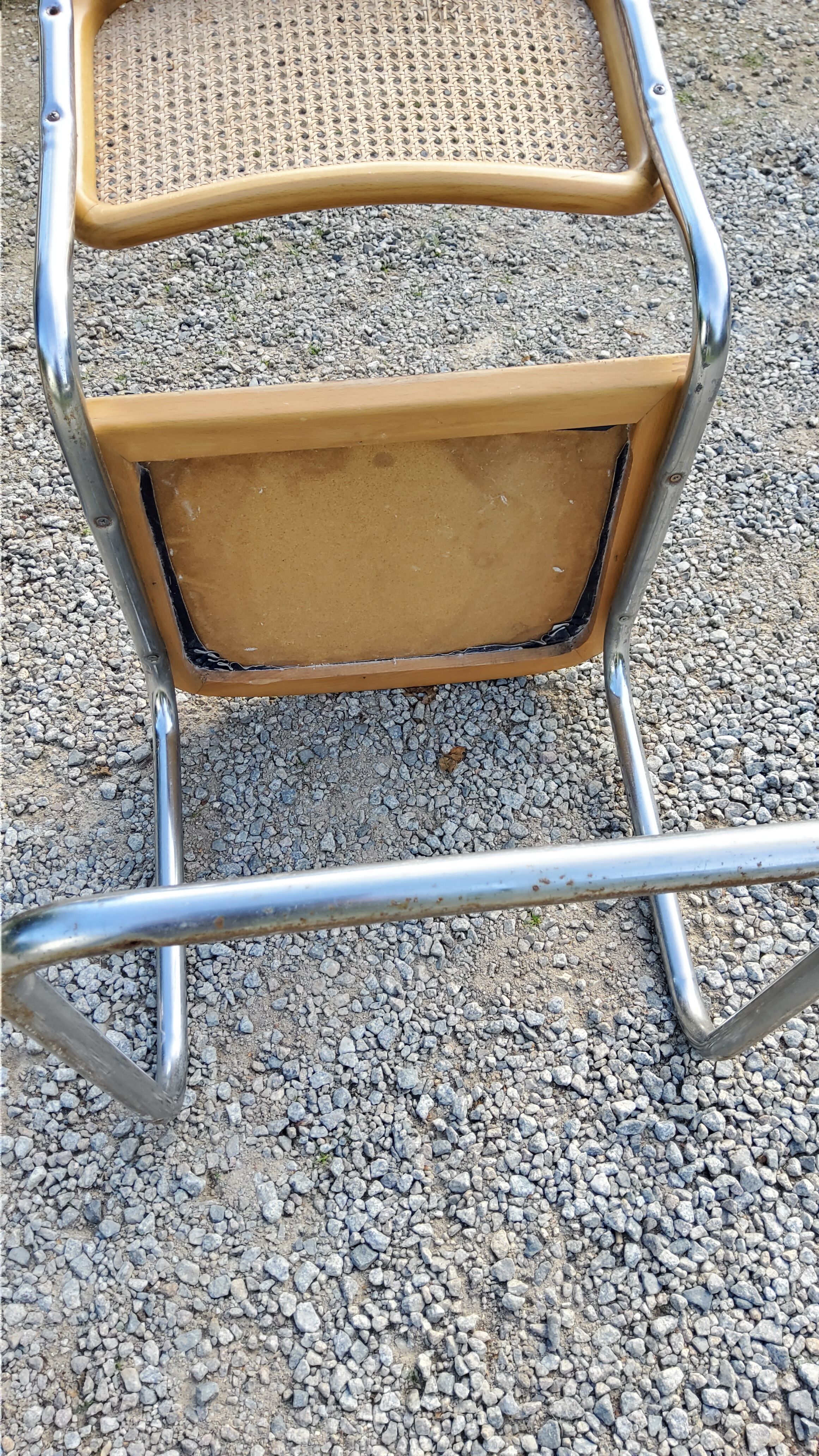 Set of 2 chairs by Marcel Breuer Cesca b32 edition of the 70s