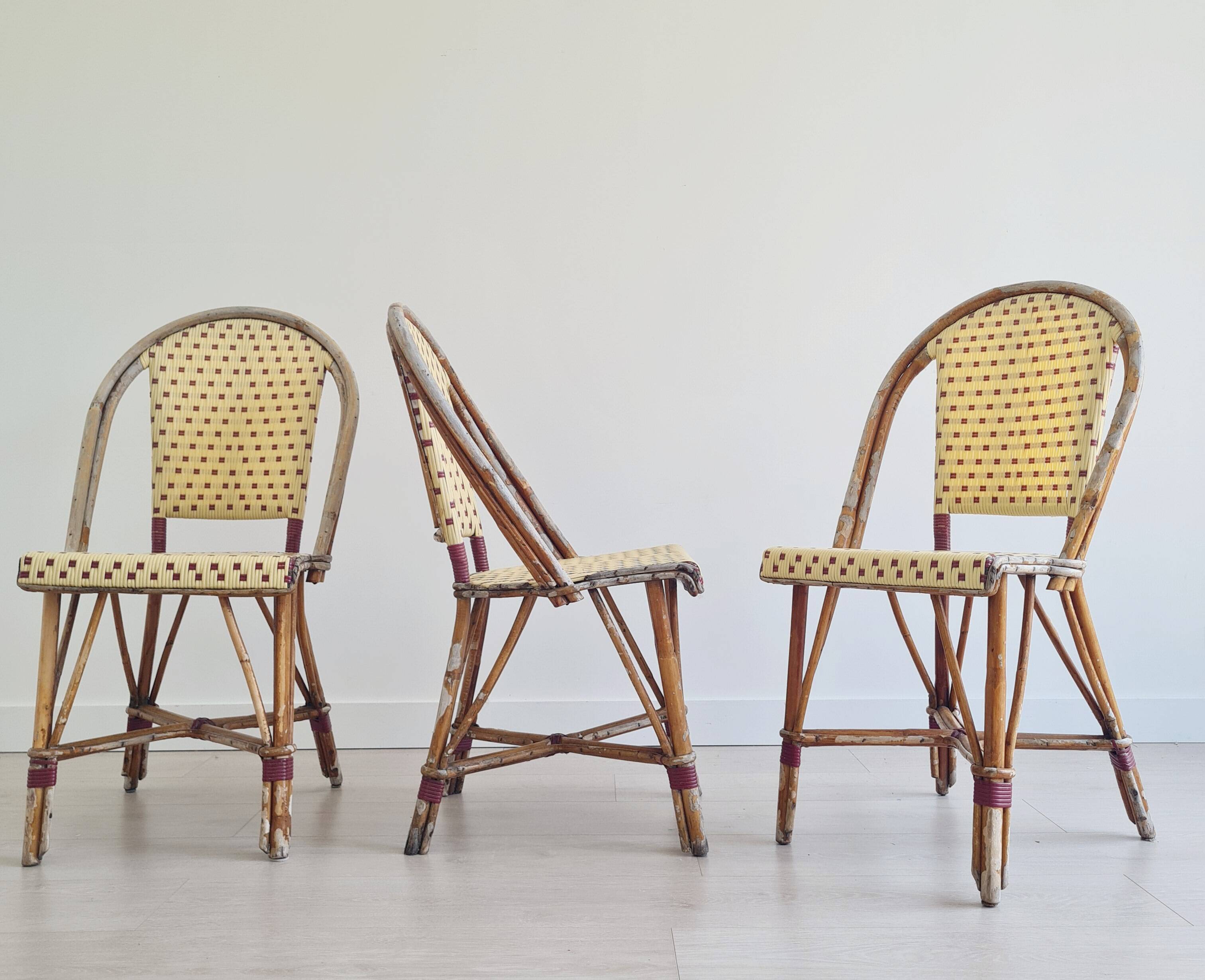 Hardy rattan bistro chairs - antique rattan chairs