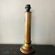 Wooden and brass lamp foot