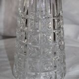 Glass vase 1970 geometric patterns