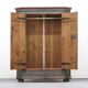 Rustic Farmhouse Folk Art Painted Bridal Cabinet dated 1806