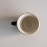 ACF chocolate brown espresso cup duo