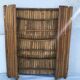 Folding bamboo bar and 2 vintage stools from the 60s/70s