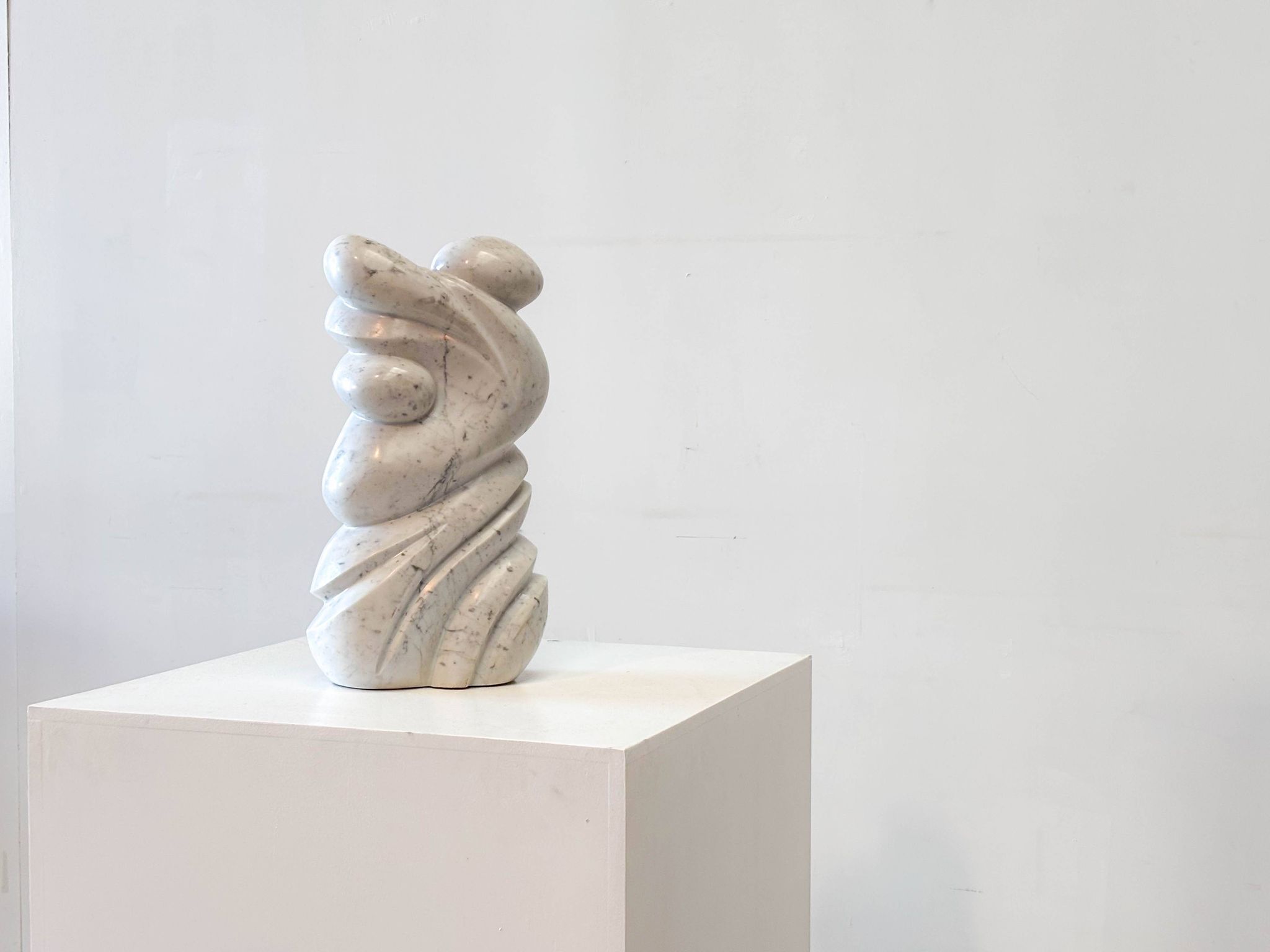 1970s Carrara marble Belgian sculpture