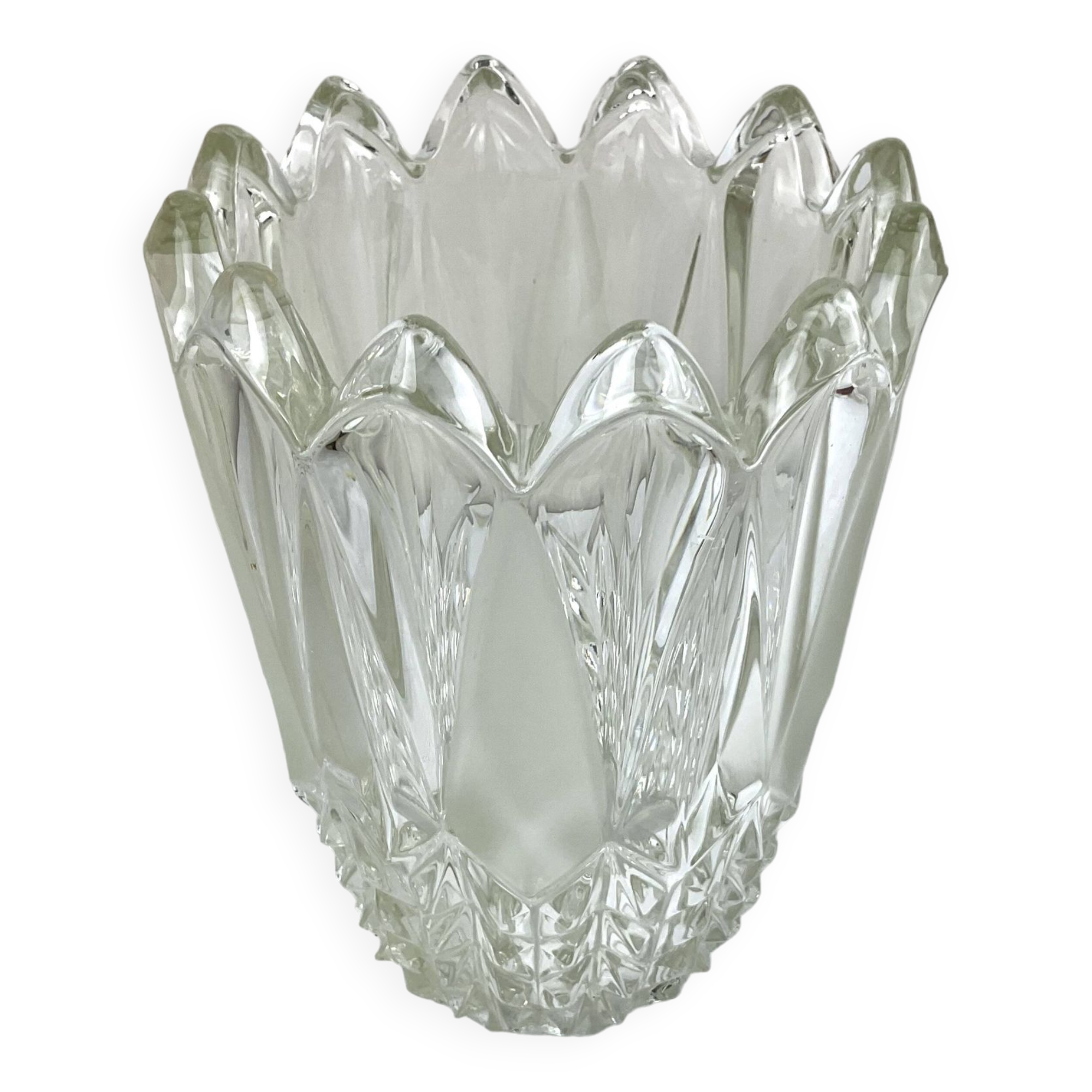 Solid crystal vase - Retro/vintage