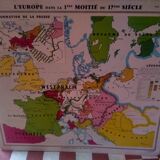 Old school map, by Yves Trotignon of librairie Hatier