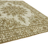 Handmade Turkish Contemporary 1980s 293 cm x 380 cm Beige Wool Carpet