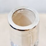 Antique small crystal and solid silver carafe