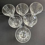 6 Baccarat water glasses