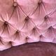 Pink vintage velvet sofa