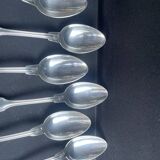 6 Christofle large shell table spoons