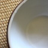 Two-tone vintage stoneware salad bowl from Digoin.