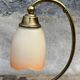 Tulip desk lamp, bedside lamp in brass and blown glass J.P Rycka
