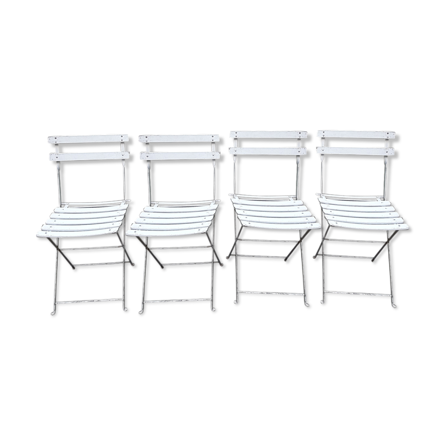 Vintage garden folding chairs