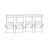 Chaises pliantes de jardin vintage