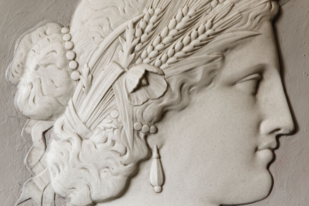 Plaster medallion, Ceres