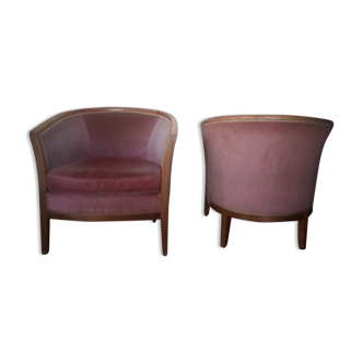 Paire de fauteuils bergères années 1920
