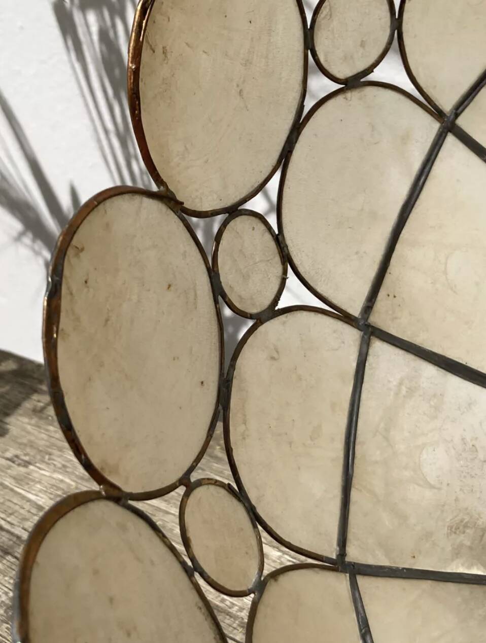 Suspension nacre laiton 1960