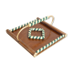 Scoubidou and wood tray