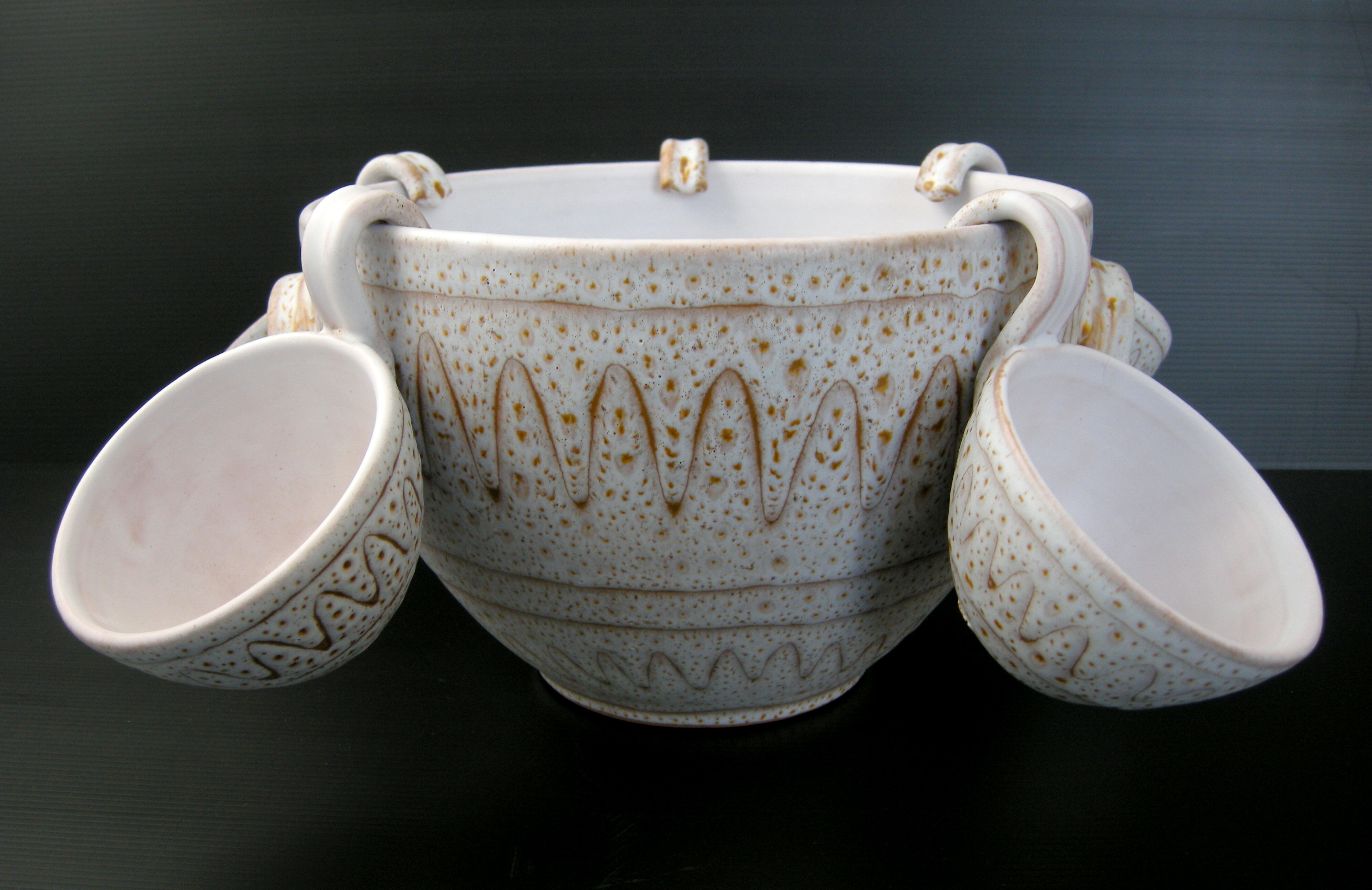 Service at sangria Jean Austruy vintage 1960