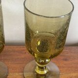 Duo of large Biot glasses
