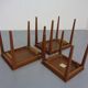Danish Teak Nesting Tables by Kvalitet Form Funktion, 1960s, Set of 3