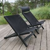 2 folding armchairs by Tord Bjorklund for Ikea, 90s