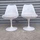 Pair of tulip chairs by Eero Saarinen for Knoll International