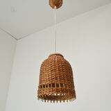 Mid-Century  Wicker Pendant from Uluv, 1960´s