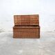 Vintage rattan bench trunk
