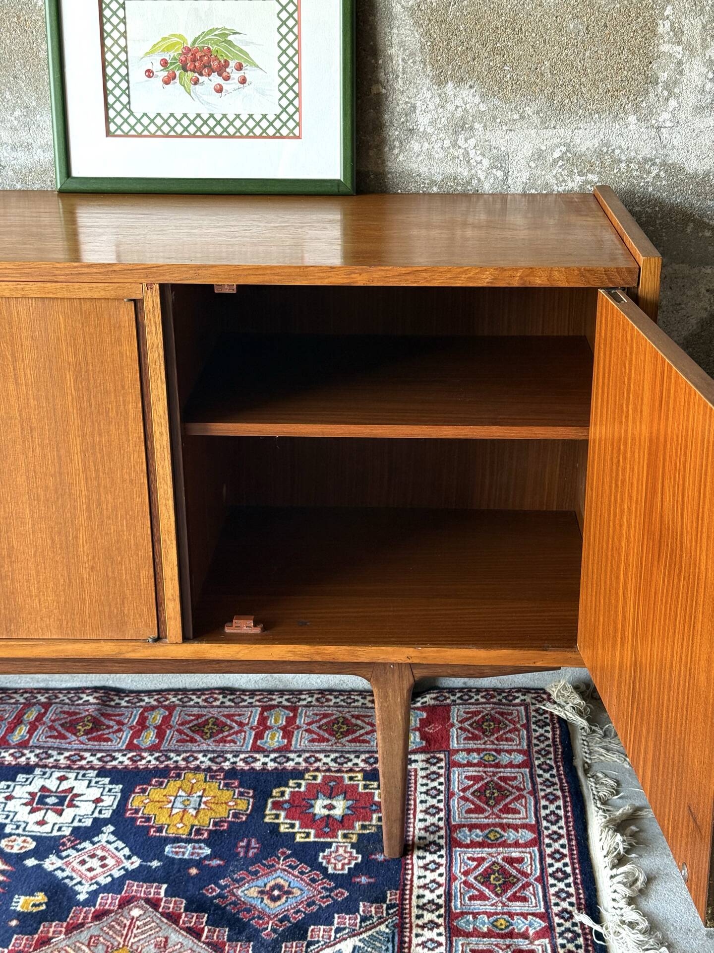 Vintage Scandinavian teak sideboard, 1960.