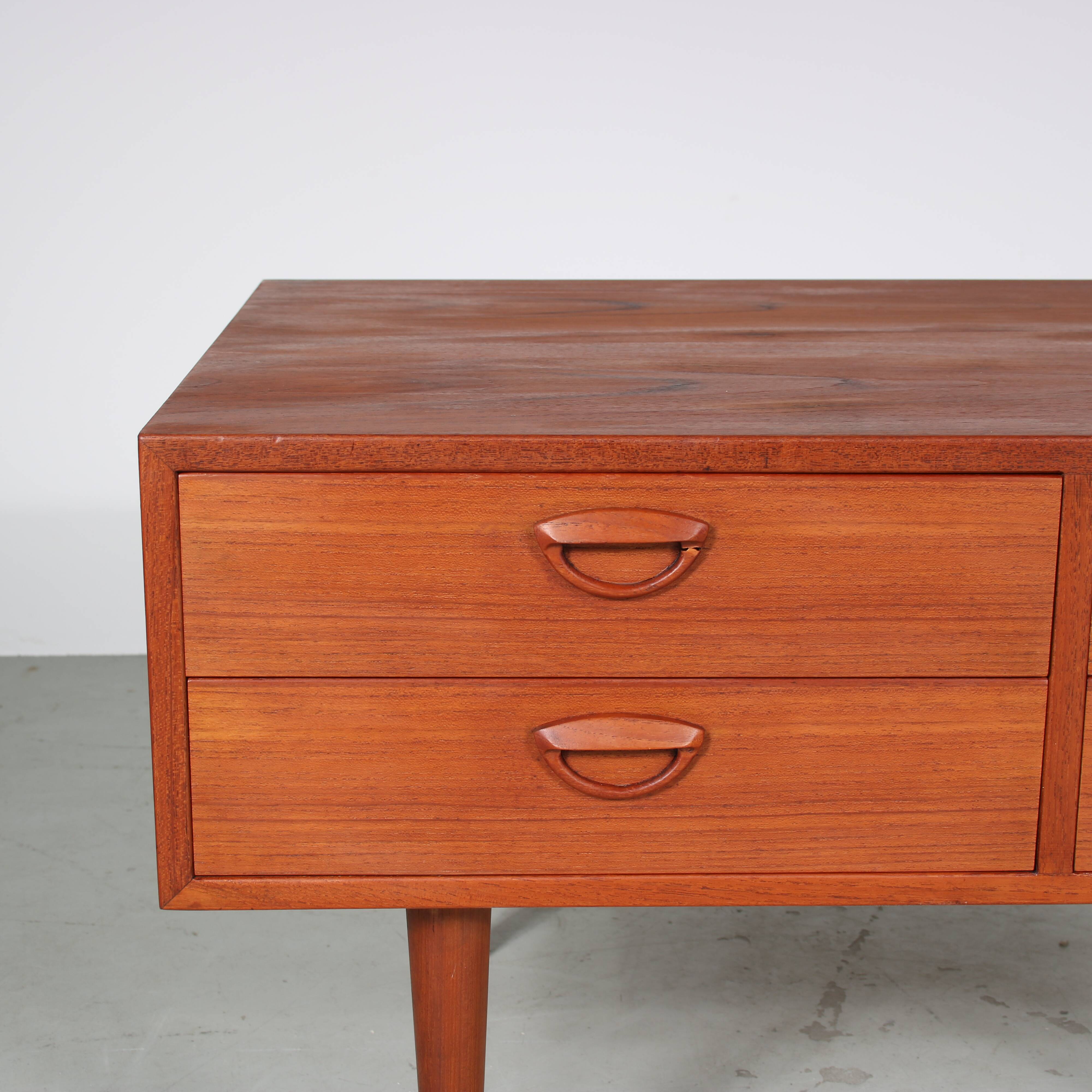 1960s Drawer cabinet by Kai Kristiansen for Feldballes Mobelfabrik, Denmark