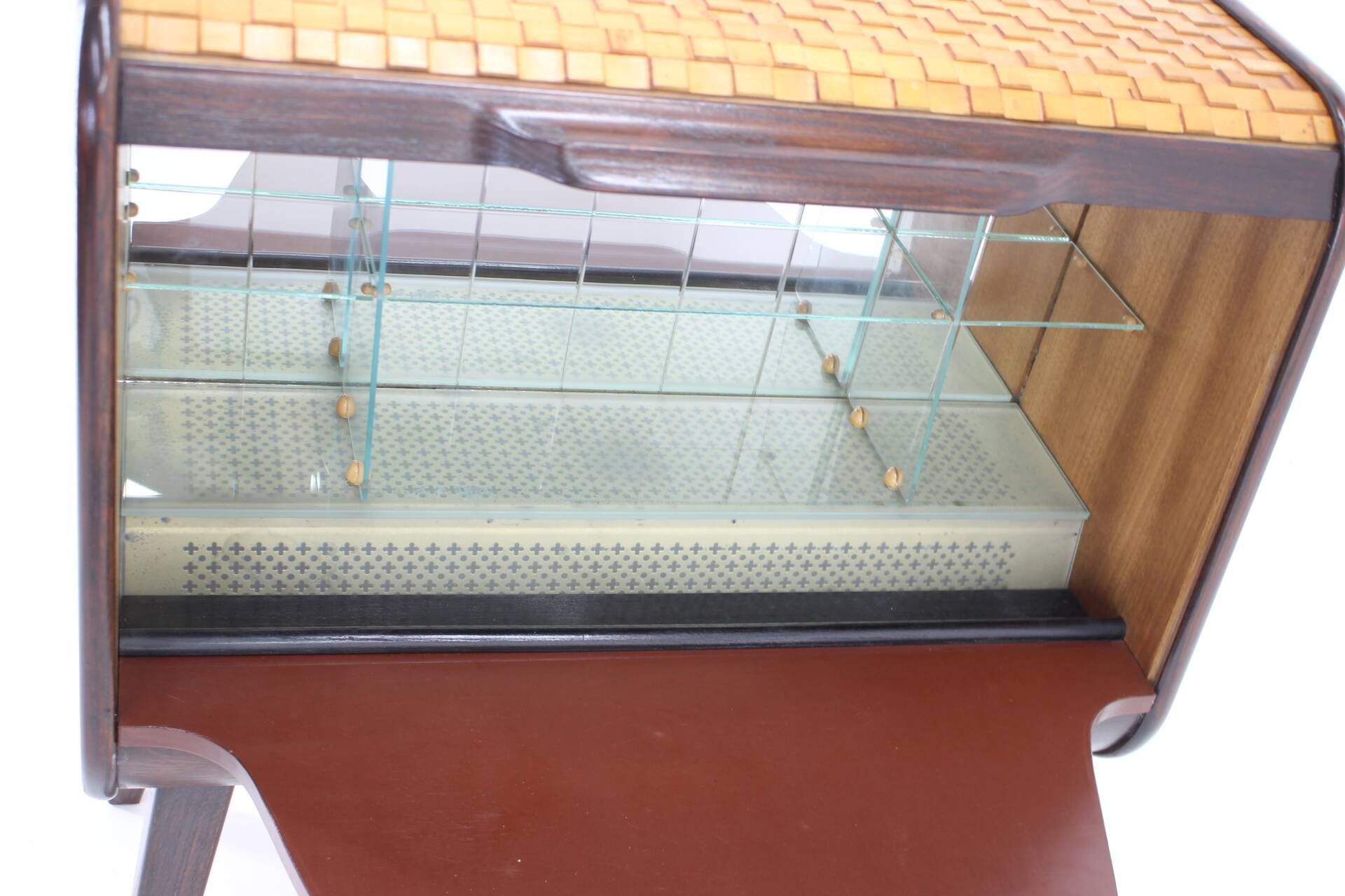 1950s Rare Wooden Bar Cabinet ,Czechoslovakia