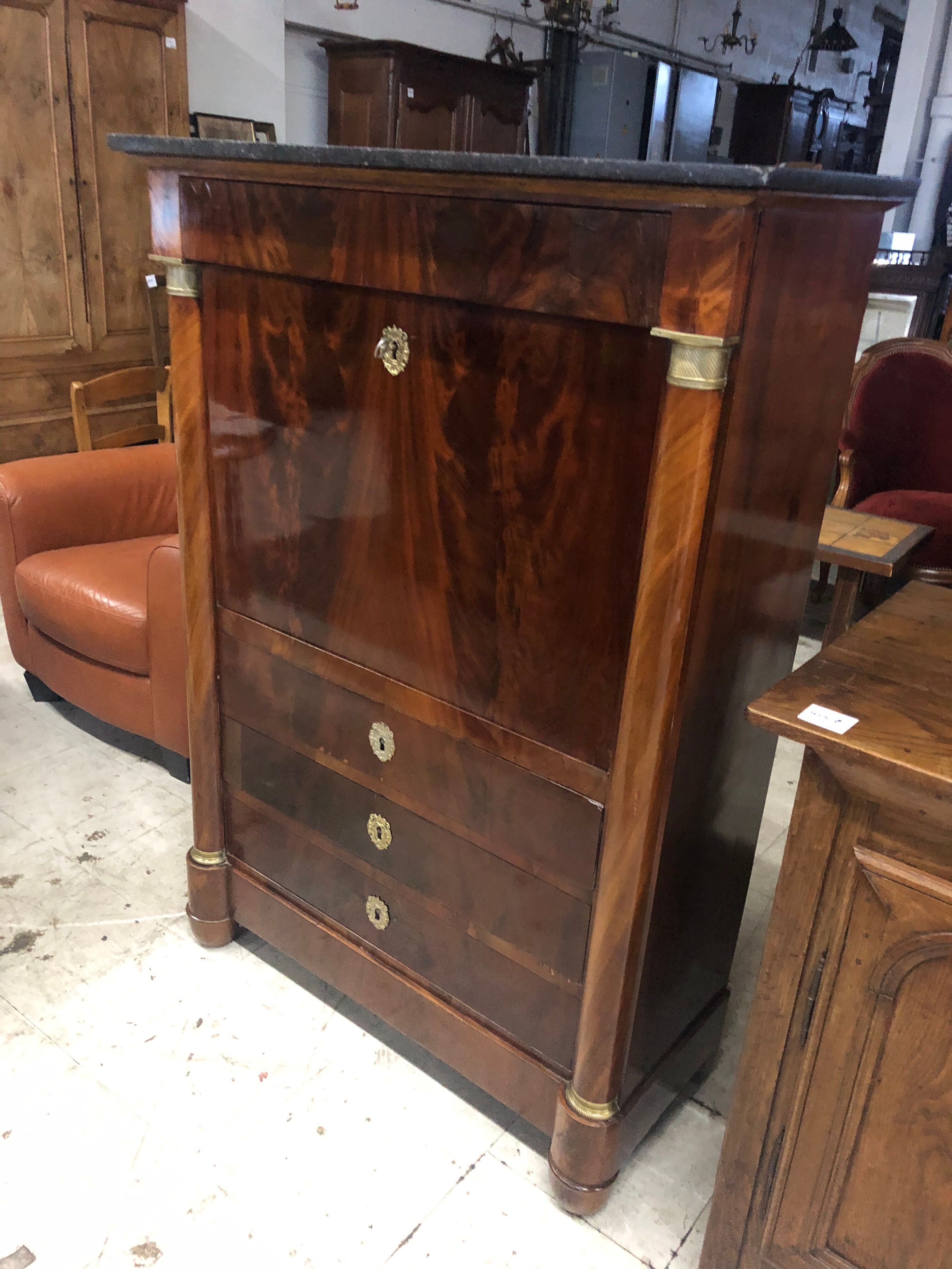 Secretary mahogany empire