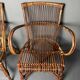 Paire de fauteuils en rotin 1930