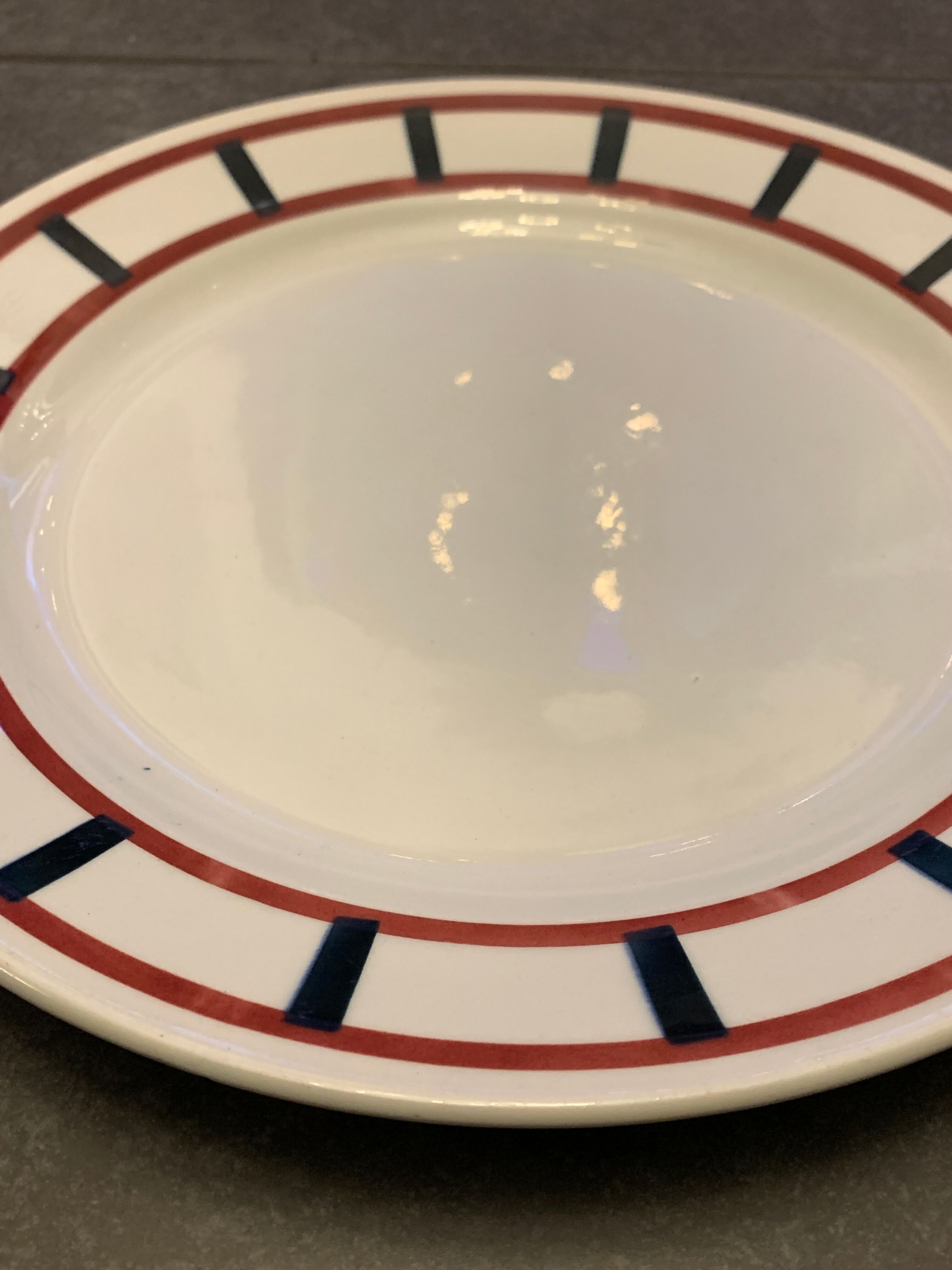 Old French earthenware dish Fénal Badonviller, Béarn model