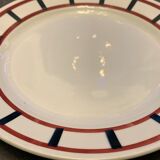 Old French earthenware dish Fénal Badonviller, Béarn model