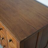 Dutch Oak Apothecary / Filing Cabinet, 1930s