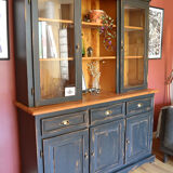 Patinated black cupboard