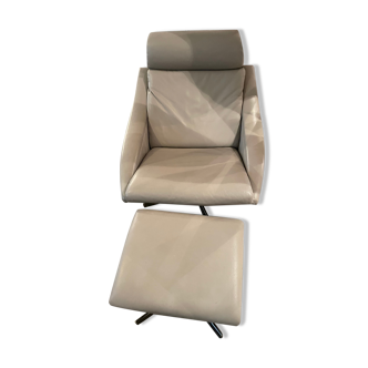 Armchair roche bobois leather