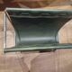 Designer leather magazine rack, 1970s