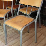 School chair / school chair 1960 with bars
