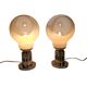 Murano - Mazegga - table lamps (2) set - glass - chrome - 60's