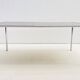 Etienne Fermigier - Dinning table in chrome and smoked glass