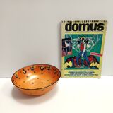 Orange Lacquered Porcelain Catchall by Royal Doulton, England