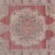 Mid century flatweave large overdyed oriental turkey oushak rug 4'11'' x 7'3''